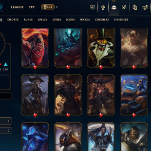 SEVER [ EUW ] -468 LVL  - UNRANK -297  SKINS - FULL CHAMP [ 78808 BE - 335 RP ] - FULL ACCESS  ( 175 )MYTHIC ESSESS  JIN - Image 4