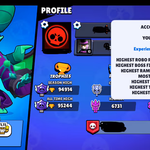 RAREST [ 95 MAXED BRAWLERS + 64 HYPERCHARGES ] | 284 PREMIUM SKINS | ALL RARITIES UNLOCKED | SAFE & INSTANT DELIVERY! - Image 3