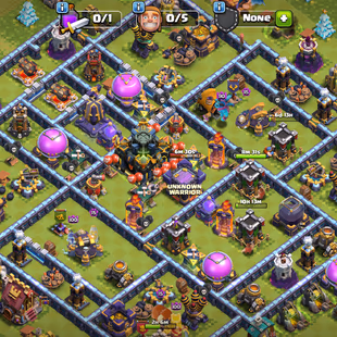 PREMIUM TH 17 | XP 152 | 1 NC | 3 EPIC EQUIP | 51-61-45-34-17 | 1 BOOK 1 RUNE | LEG KING SKIN | QUEEN SKIN - Image 1