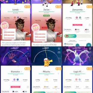 PVP ACCOUNT 💎 RAREST 2017 2x LUGIA💎 22 SHINY LEG - 145 PREMIUM PASS - MAX CROWN ZACIAN ZAMCENTA KYOGRE LUNALA  137 LEG - Image 3