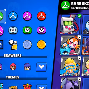14k Trophies, 65 Brawlers, 4 Legendaries, 9 11 Strength, 3 Hyper, 12k Blings, 153 Gems, 90 Skins, Description - Image 5