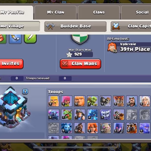 [RARE FULL MAX TH13 ACCOUNT] WASTELAND SCENERY | HEROES 75-75-50-50-25 | LEGENDARY ICE KING SKIN | 4 EPIC HERO EQUIPMENT - Image 5