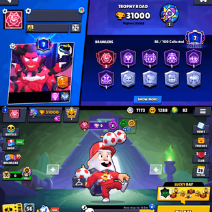 31k | 86 BRAWLERS | 2-lvl PRESTIGE IN DYNAMIKE | DEVILISH MORTIS | POSSESSED POCO | GODZILLA BUZZ FROST AMBER | JOCK STU - Image 7