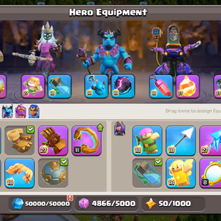 RARE🔥XP 246!TH 18  MAX🔥7 EPIC MAX!HEROS:105-105-95-80-55!WALL MAX!DEFANCE MAX!VERY STRONG TROOPS!INSTANT DELIVERY  - Image 6