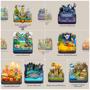 TH18 CLOSE MAX🔥2X DRAGON STATUS🔥10 SKINS SET TOTAL 70X SKINS!! 16X SCENERY ] PAID MANY STATUS!!MAX EQUIPMENT PAID SKIN - Image 4