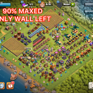 23] 🎯ALMOST MAXED TH16👹 25 EQUIPMENTS LOADED MANY OBSTACLES |  2511 GEMS LOADED  DEFENCES []  387 MEDALS AND - Image 1