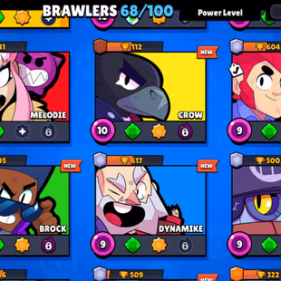 68 brawler | 22000 Trophy | 4 Max Brawler | 3 Haypercharge | 95 skin | 1 prestige| 22k trophy - Image 6