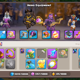 🔥Xp-244🔥 || Th18 || High Epic Equipments ( 6 Max) || Heroes 100-100-75-75-50 || 6 Builders || NC 1k Gems || Cheapest - Image 4