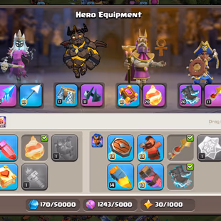 Th18 Almost Max | Hero-100-105-75-50 | Equipment-10-Epic Almost Max | XP-234 | NC-Yes | BEST-DEAL   - Image 6