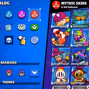 25k Trophies / 60 Brawlers / 5 Legendary Brawlers / 2 11 Strength /  185 Gems / 120 Skins / read the description - Image 6
