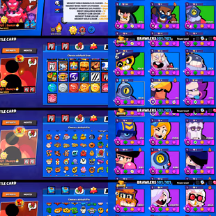 100k TROPHIES⭐MACHERINO PIN🌟73 MAX POWER BRAWLER | 101 BRAWLER UNLOCK | 51 HYPERCHARGE | 344 SKIN | INSTANT DELIVERY - Image 3