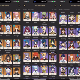 All Platform - EU - AR60 - 75 Character 29 5'Star - 8 Weapon 5'Star - Mavuika - Hu Tao - Yelan - Columbina - Flins - Cod - Image 6