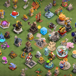 35000-GEM! RARE-STATUS 75! TH18 CLOSE MAX! NC-500! XP-245 ALL STATUS PAID AND RARE! HEROES 90-105-78-80-55-8! BASE MAX - Image 4