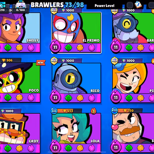 TROPHIES 46219 [] BRAWLERS 73 [] MAX BR 21 [] HYPER 14 [] SKINS 128 - Image 7