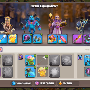 💎VERY CHEAP💎2019 TREE TOWNHALL 17 - 82-91-45-60-44 HERO [] 1500 WWS - 1000 GEMS - 201 GEMS - AVAILABLE - Image 8