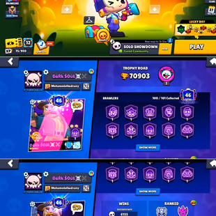 🔥EXTRA-PREMIUM🔥 70K TROPHY | TOP 310 SKINS| 55X MAX BRAWLER | 29X HYPERCHARGE | 109 EPIC SKINS | CHECK PHOTO | INSTANT - Image 1