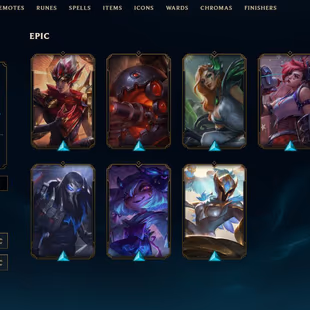 EUW - Unranked - 8 Skin - Level 10 - OE 2640  - BE 8025  - RP 25 - Champion 25 - 4 Shard - 8 Month Xp Boost - Code1207 - Image 3