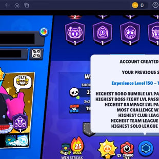 341 SKINS | 73.000 TROPHY | 100 BRAWLERS | 60 HYPERCHARGE | 70 MAX | 33 PRESTIGE | 19 BUFFIES - Image 7