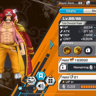 [3582] [IOS+ANDROID]6 EX - Kuzan + Sabo + Shanks Light + Roger + Zoro , Support 156 , Good Medal - Image 7