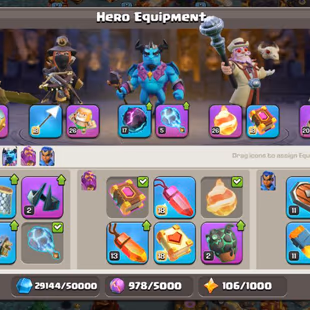 🔥TOWNHALL 16 MAX 💎 13 EPIC EQUIPMENT - 95-95-72-70-45 HERO - SCENERY -3273 GEM - RENAME 1K - INSTANT AVAILABLE  - Image 7