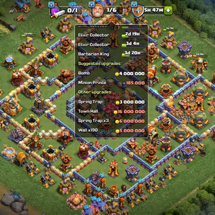 ✅World Rarest Epic ✅TH16 A-Z Full Max | 10x Epic 20 plus(Out of 11) | 88-95-67-70-39 | BH10 Max  - Image 2