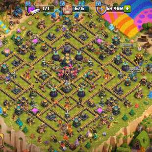 🚀TH14 FULL MAX🚀PAINTER SCENERY | EPIC EQUIPMENTS  | 9 HEROS SKINS | 198 CWL MEDALS | INSTANT DELIVERY | - Image 1