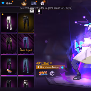 EP288|Lv49|Akatsuki|25Character|SquidGameSet|40Costume|OrochimaruBundle|16Backapack|79Weapo(1EVO+13Mythic)|20Vehicle - Image 3