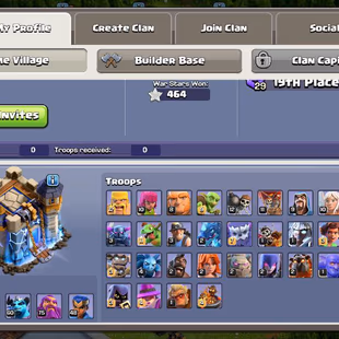 233 🔥 Best deal | Th18 black defence  max 🔥 best equipment | [ heros-95-100-60-75-48 ] | strong troops | nc yes - Image 3