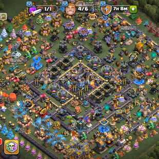 RR💥TH 18 [ 217 WALL MAX 17K GEM'S 1394 MEDEL ]💥100/103/91/76/51/3 HERO | 7 EPIC MAX 3765 WAR-STAR LOT OF OBSTACLE TREE - Image 2