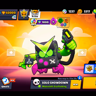BP SEASON 47 | VIRUS 8-BIT | 285 SKINS | 60.000 TROPHY | 99 BRAWLERS | 23 HYPERCHARGED | 39 MAXED BRAWLERS | 3 BUFFIES - Image 1