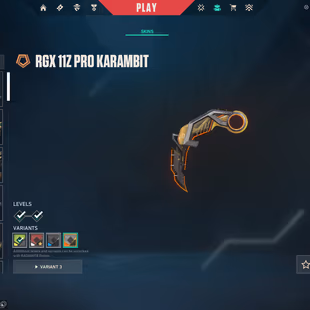 EU | 24 Skins | 2 Knives | RGX 11z Pro Karambit & Guardrail Hammer | Overdrive Vandal | Sovereign Phantom | 10K VP Spent - Image 2