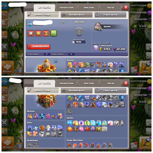 270 XP | 16K GEMS | 2014 - 20 OLD TREES | 22K LEGEND TROPHY | TH 16 |  86-86-60-60-37 HEROES | 2500 CWL MEDALS  - Image 3