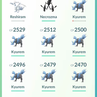 NECROZMA ZEKROM KYUREM RESHIRAN []  LEVEL 50 [] LEGENDARY 35 [] SHINY 12 [] POKEMON 86 [] RENAME AVAILABLE  - Image 3