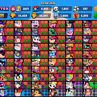 Rare Skin Frank King [RED+BLUE] Brawler 100x All [] Max 86x [] Hyper 82x [] Skins 470x [] Trophy 55K [] BEST-DEAL - Image 2