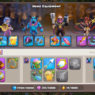 Xp-199 || Th17 || High Epic Equipment || Heroes 84-72-42-43-22 || 6 Builders || Nc Available || Cheapest - Image 4
