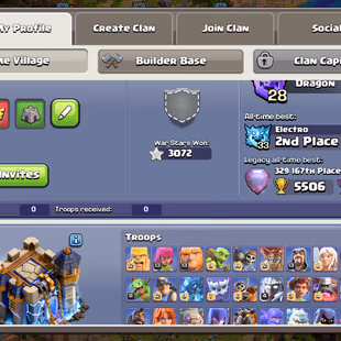 🔥Xp-252🔥 || Th18 Almost Max || 4 Heroes Max || High Max Epic Equipment || 6 Builders || Nc Available || Scenery Acc - Image 2