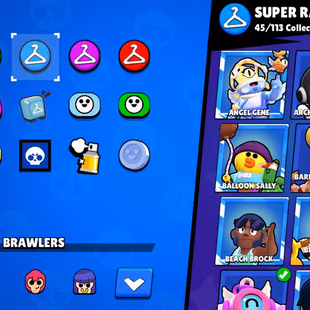 25k Trophies, 82 Brawlers, 13 Legendary Brawlers, 17 11 Strength Brawlers, 10 hypercharge, 147 Skins, Description - Image 7