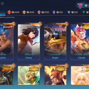 KIMMY STAR WARS|| MIKASA FANNY AOT||GUSION LEGEND||NOLAN 11.11||YSS COLL||ONIC PH||EXHALTED 1||430 SKINS - Image 3