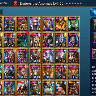 Alll Platform: LV90 - Power 8M - 2 Mythic (Anomaly - Lazarius) - 40 Champions LV 60 -  45 Legend - 7 Void - Image 3