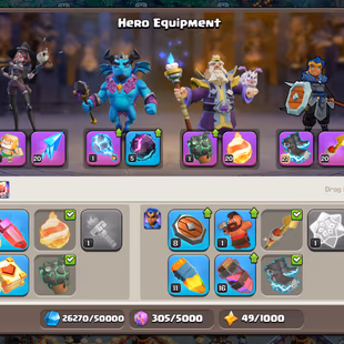 Th18 | Hero-82-87-56-44 | Equipment-11-Epic Almost Max | XP-190 | Defence Wall Almost Max | NC-Yes | BEST-DEAL - Image 6
