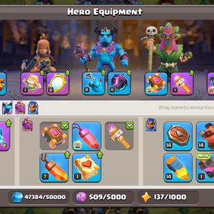 ❗[ PREMIUM TH-18 ]❗R.SPEAR [MAX] - E.BOOT [MAX] || S.BALL [20] | HEROS: 71-71-55-50-33 || JUNGLE SET WITH SCENERY - Image 6