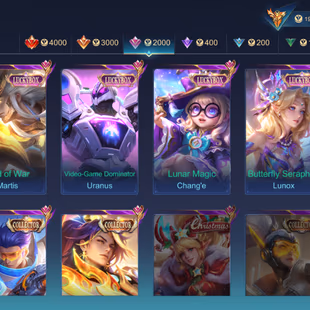 EX IMOEMBLEM MAX HERO MAX SKIN 492 1 LEGEND 5 CC KOF KARINA GUSION CHOU GUIN DYROTH ASPIRANT VEXANA CHANGE NARUTO SAKUKE - Image 8