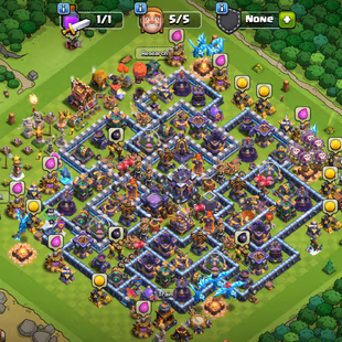 XP 188!TH 15!HERO-70-70-51-59-33!NC YES!BLUE WALLS! STRONG DEFENCE! GREAT TROOPS! INSTANT DELIVERY  - Image 2