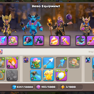 CHAMPIONS SET | TH18 MAX BASE | SB-MX!FA-MX!MM-MX!FB-MX!RS-MX!EB-MX | HERO-100-100-67-80-55 | 252-XP | HUGE SKINS | BEST - Image 7