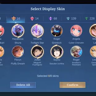 BIG DISCOUNT|| MEGA-4|| SKIN-511 || LEGEND-3 | GRAND-16|| EXQUISITE-14|| HERO-131|| RARE COLLECTION || ALL MAX EMBLEM || - Image 3
