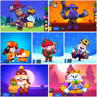 [ RARE SKINS ]  R35 PIN || 61K TROPHIES || 97 BRAWLERS || 70 MAX BRAWLERS || 50 HYPERCHARGED || 247 SKINS || INSTANT - Image 2