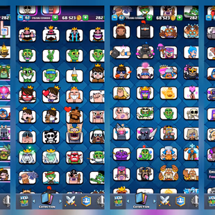 🔥Arena 25 🔥KT 15 [Trophy 10K] 135x Rare Emotes | 74x Card's Max | 11x Tower Skins (Xp 62) 5 Year's Old ID | Instant - Image 4