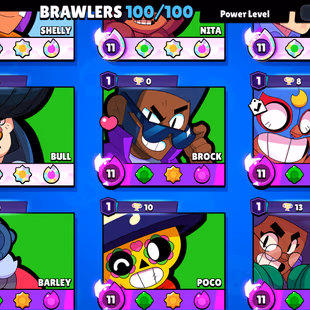 67K COIN/37X BUFFIES | 100K TROPHY-410X SKINS | 100/100 BRAWLER | ALL MAX-ALL HYPER | 3v3 WINS | METEORIC III |BEST DEAL - Image 6