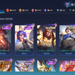 HERO 96 SKIN 193| EMBLEM ALL MAX| STAR LESLEY| COLECTOR NATALIA| EPIC ROGER| PACE FANNY| HERO GOOD | INSTAN DELIVERY  - Image 5