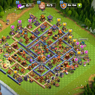 MAX TH 16 -- HERO 93+95+65+68+40+5-- NC FREE-- GOOD EPIC --- BBASE MAX -6 K GEMS-- Name chnage Free---LINK TO BUER MAIL - Image 1